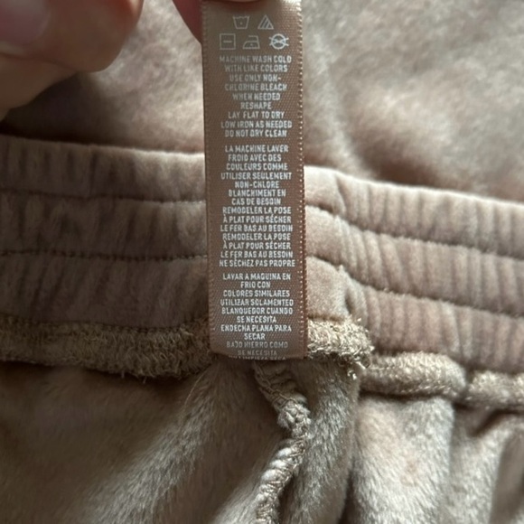 SKIMS Lounge Velour Wide Leg Pants Size Large Color Sienna/Brown - Picture 7 of 7